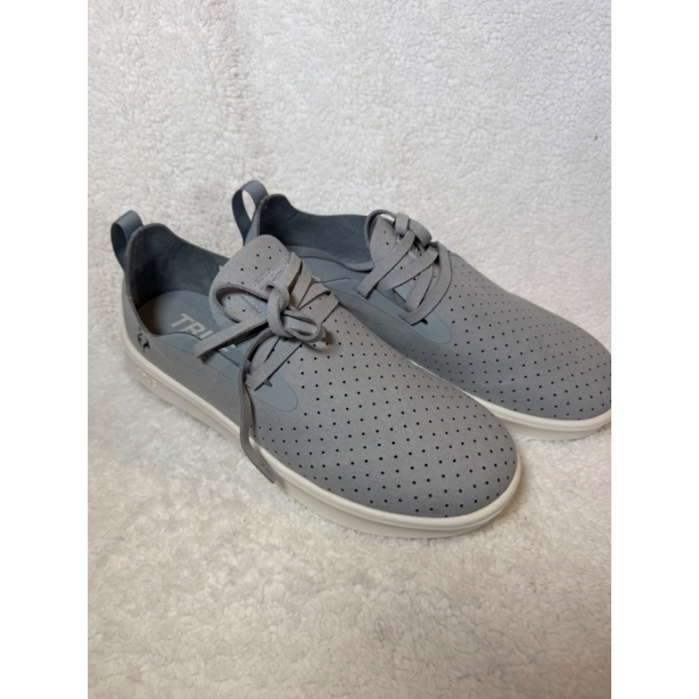 True Linkswear Lux‎ Knit Grey Golf Shoes Mens Low Top Sneakers Perforated Size 9